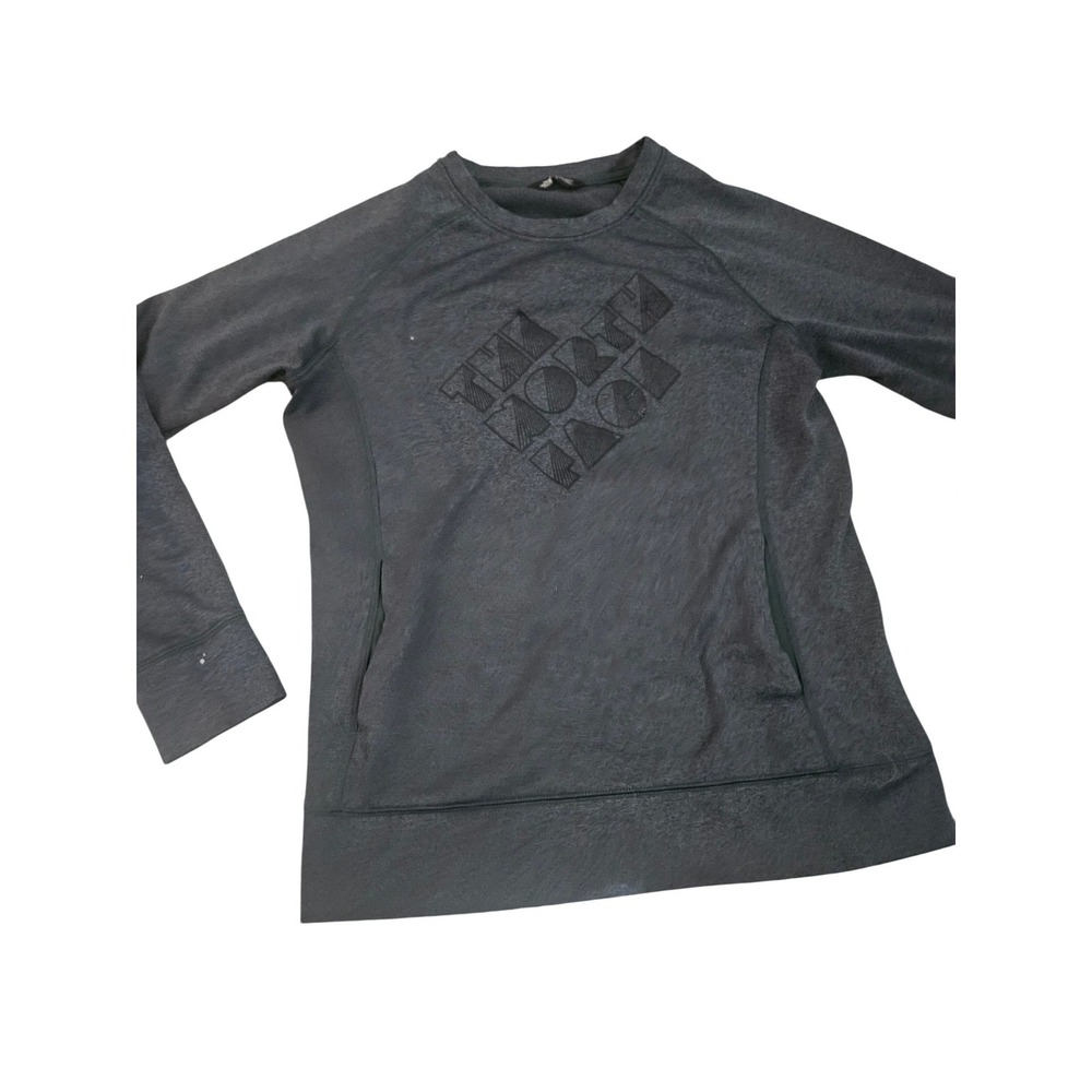 The North Face Sweatshirt Womens L Gray Fair Stained Graphic Pullover